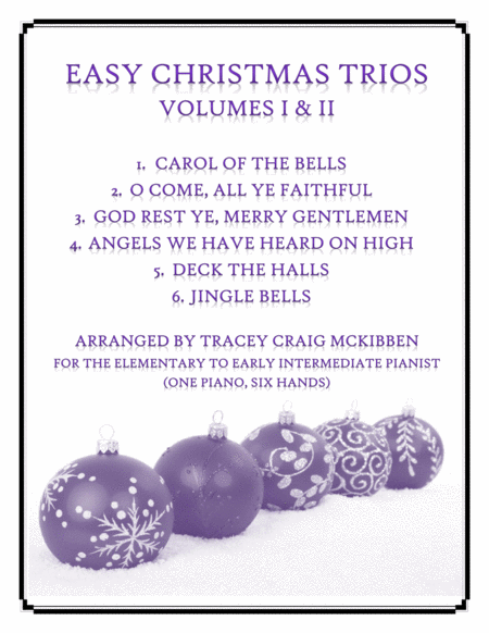 Easy Christmas Trios Volumes I Ii 1 Piano 6 Hands Sheet Music