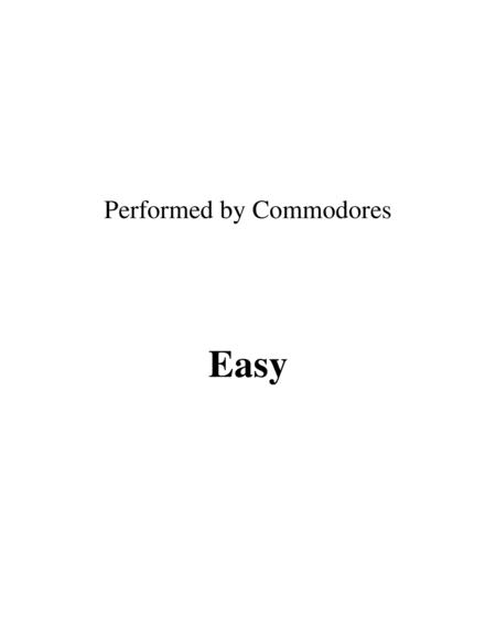 Free Sheet Music Easy Lead Sheet Performed By Commodores