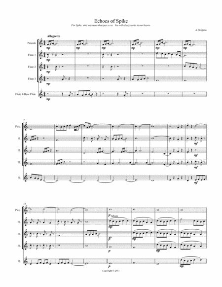 Echoes Of Spike Sheet Music