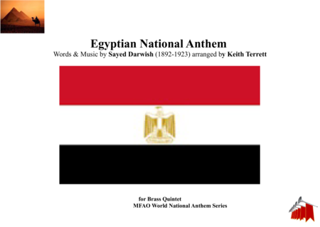 Free Sheet Music Egyptian National Anthem Bilady Laki Hubbi Wa Fu Ad For Brass Quintet