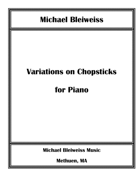 Eight Variations On Chopsticks Sheet Music