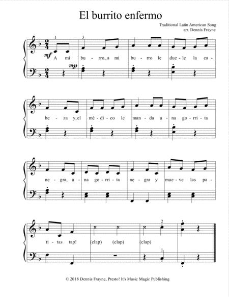 El Burrito Enfermo Sheet Music