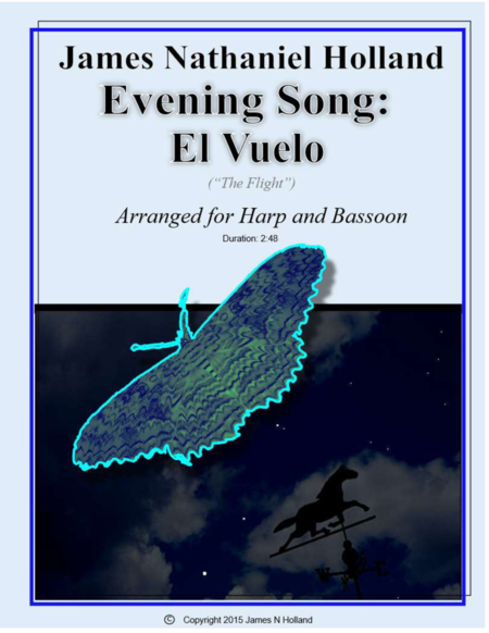 Free Sheet Music El Vuelo The Flight Lullaby For Harp And Bassoon