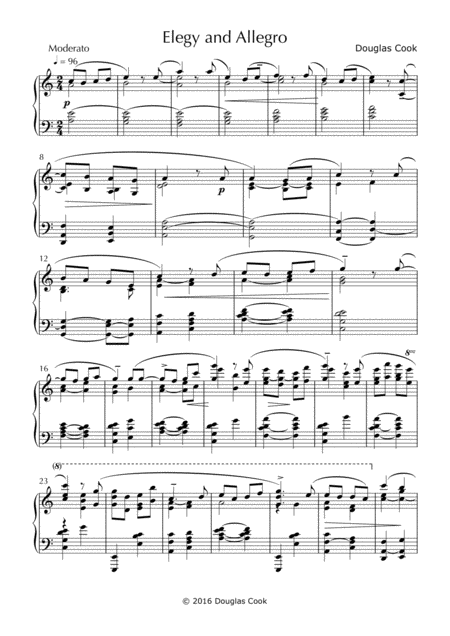 Elegy And Allegro Sheet Music