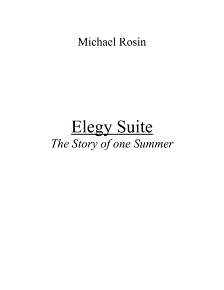 Elegy Suite Sheet Music