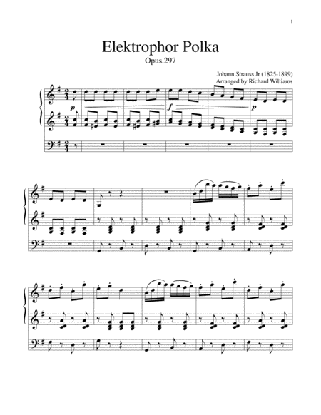 Elektrophor Polka Sheet Music