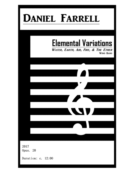 Free Sheet Music Elemental Variations Wind Band Op 20