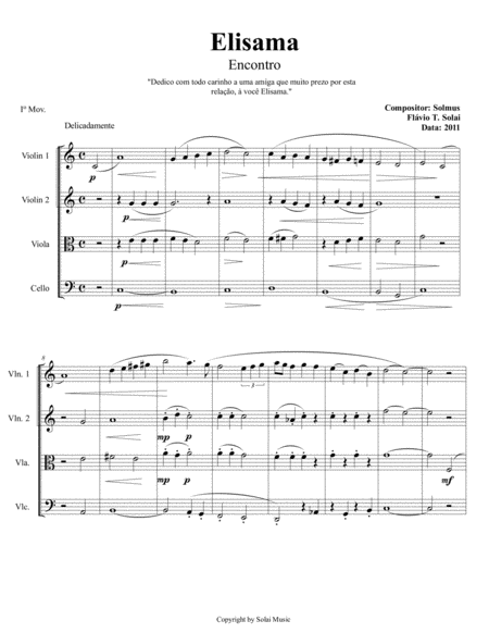 Elisama I Ii E Iii Sheet Music