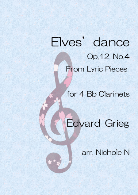Free Sheet Music Elves Dance For 4 Bb Clarinets