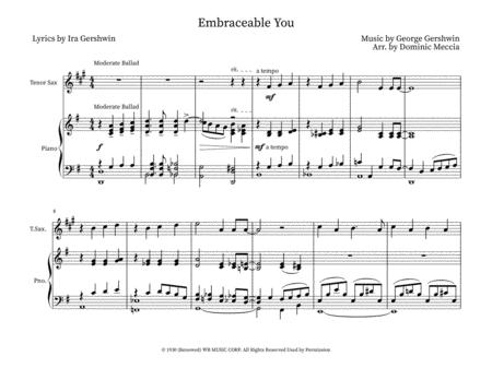 Embraceable You Tenor Sax Soprano Sax And Piano Sheet Music