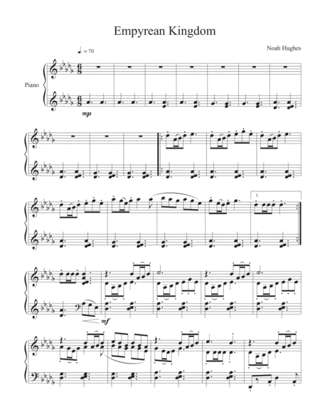 Free Sheet Music Empyrean Kingdom