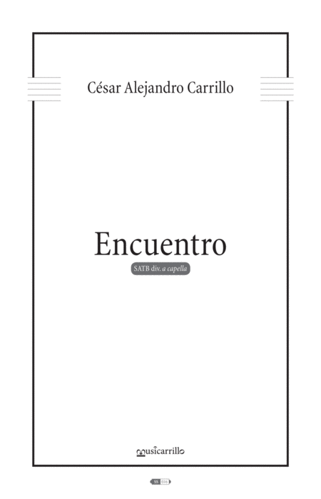 Encuentro Sheet Music