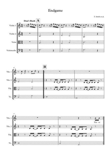 End Game 3 Flutes Sheet Music