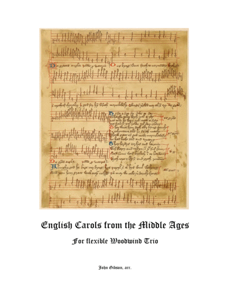 Free Sheet Music English Carols From The Middle Ages Flexible Woodwind Trio