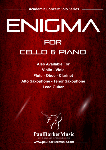 Enigma Cello And Piano Score Parts Sheet Music