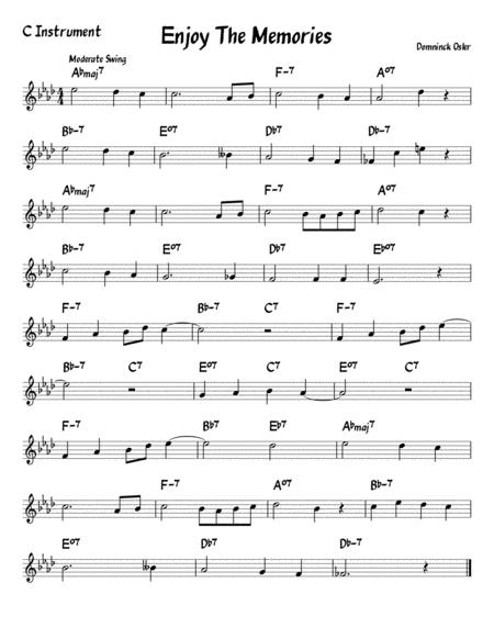 Enjoy The Memories Sheet Music