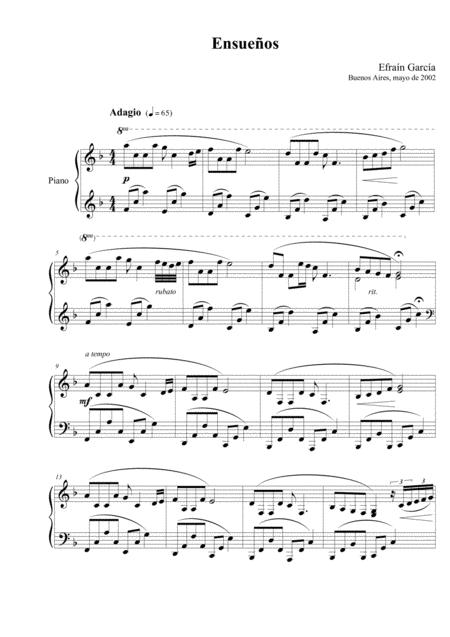 Ensueos Sheet Music