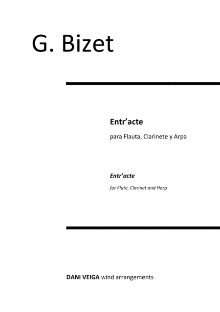 Free Sheet Music Entr Acte Carmen