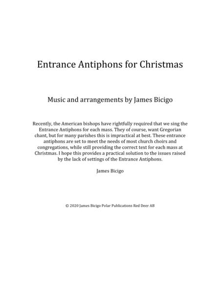 Free Sheet Music Entrance Antiphons For Christmas