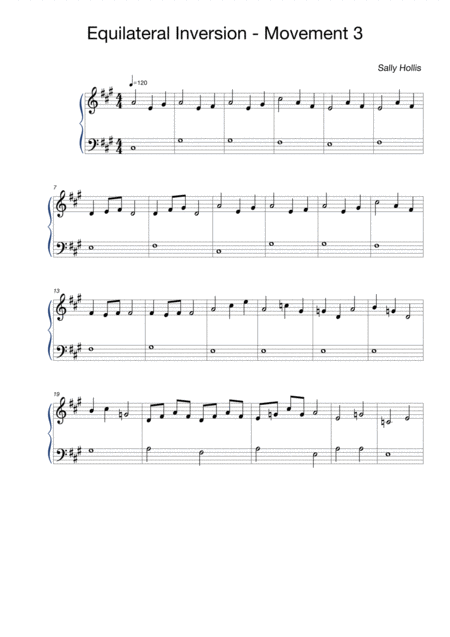 Equilateral Inversion Movement 3 Sheet Music