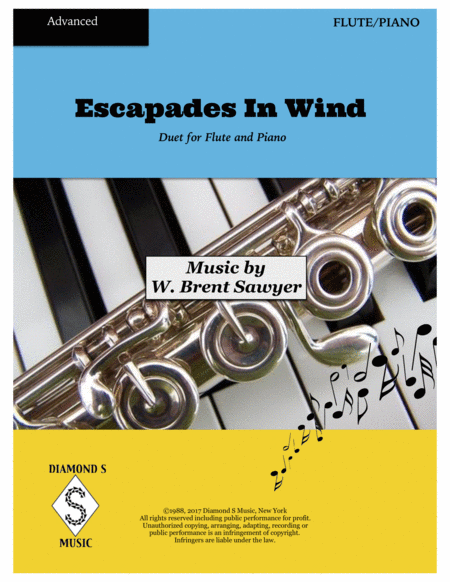 Escapades In Wind Duet For Flute And Piano Advanced Level Sheet Music