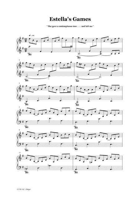 Free Sheet Music Estellas Games