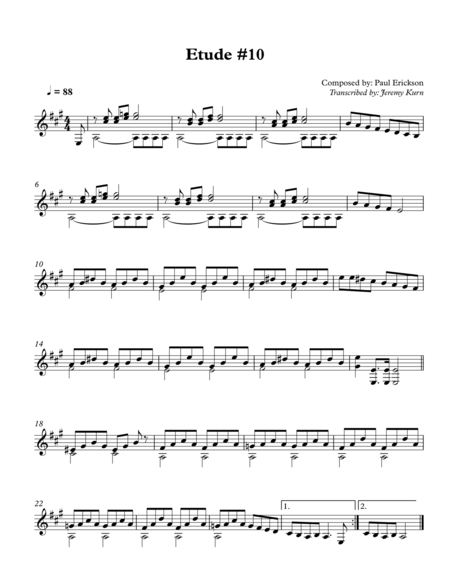 Etude 10 Sheet Music