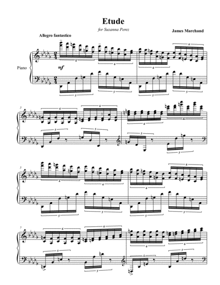 Etude In D Flat Major Sheet Music