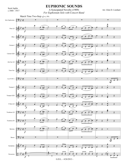 Free Sheet Music Euphonic Sounds Extra Score