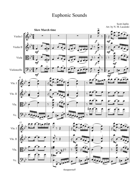 Free Sheet Music Euphonic Sounds