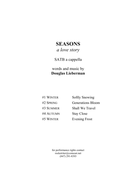 Free Sheet Music Evening Frost 5 Of A Song Cycle For Satb A Cappella Chorus By Chicago Area Composer Douglas Lieberman