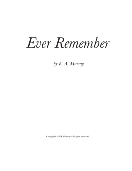 Ever Remember Easy Piano Sheet Music