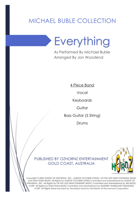 Everything 4 Piece Band Sheet Music