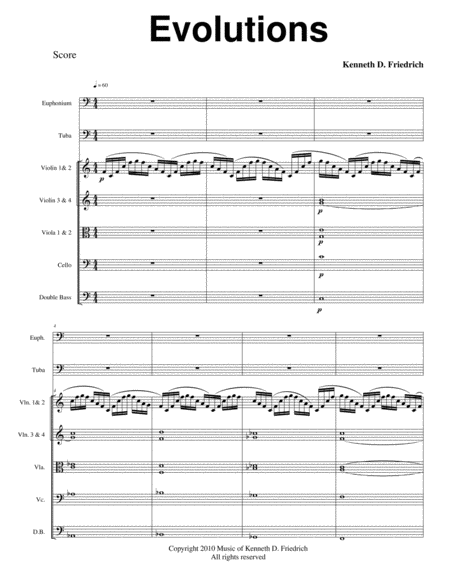 Evolutions Sheet Music