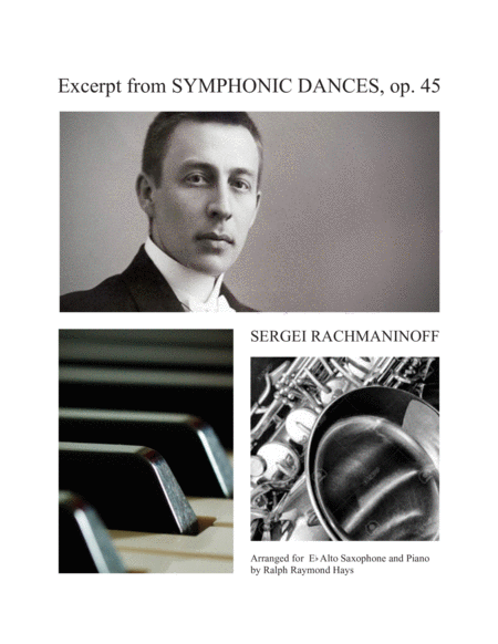 Excerpt From Symphonic Dances Op 45 Sheet Music