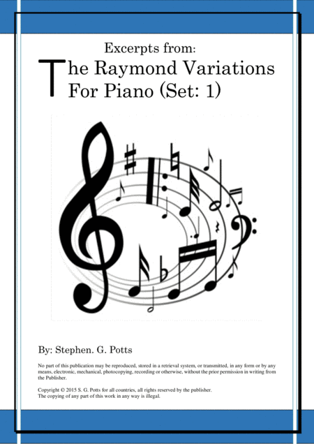 Excerpts From The Raymond Variations For Piano Sheet Music
