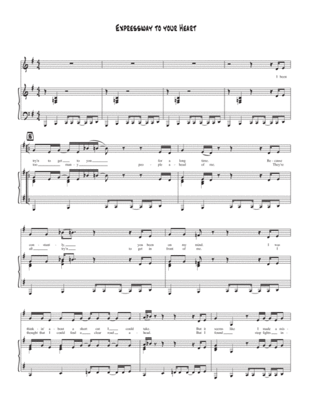 Expressway To Your Heart Sheet Music