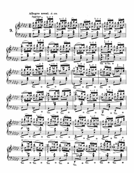 F Chopin Etude Op 25 No 9 Butterfly Sheet Music