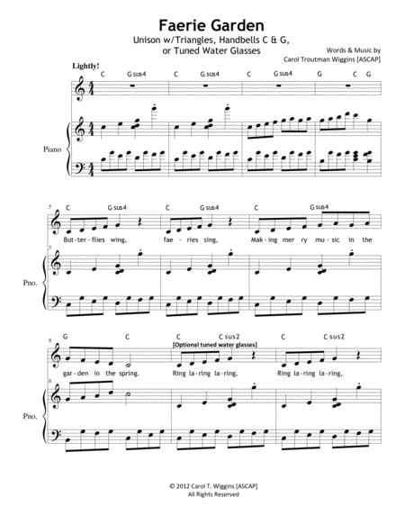 Faerie Garden Sheet Music