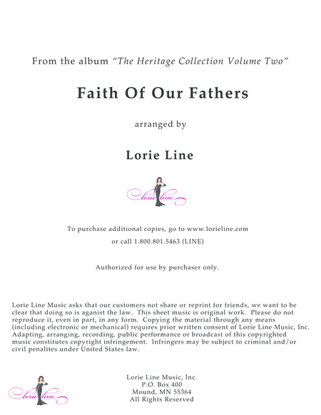 Free Sheet Music Faith Of Our Fathers