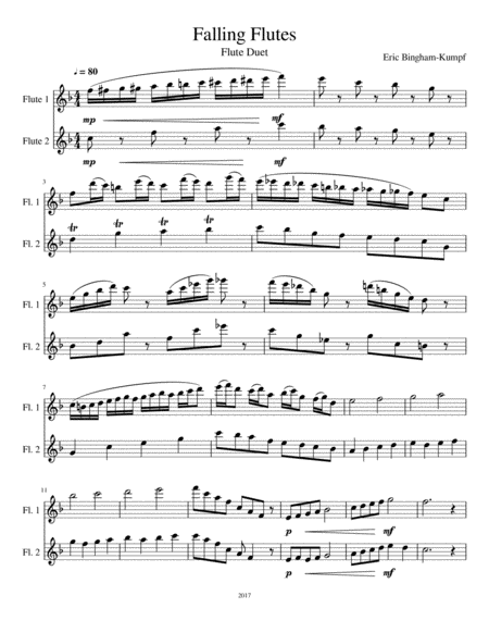 Falling Flutes Sheet Music