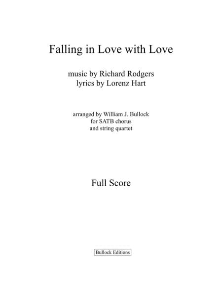 Free Sheet Music Falling In Love With Love Full Score Parts