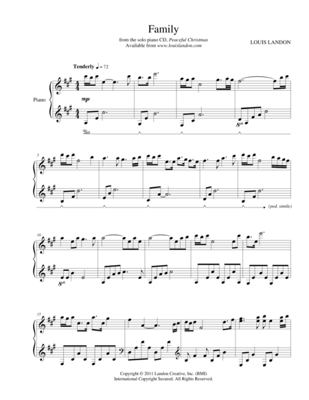 Family Sheet Music