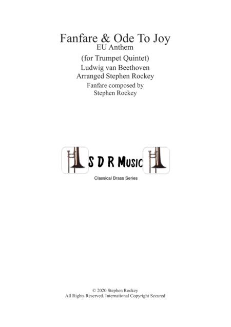 Free Sheet Music Fanfare And Ode To Joy For Trumpet Quintet