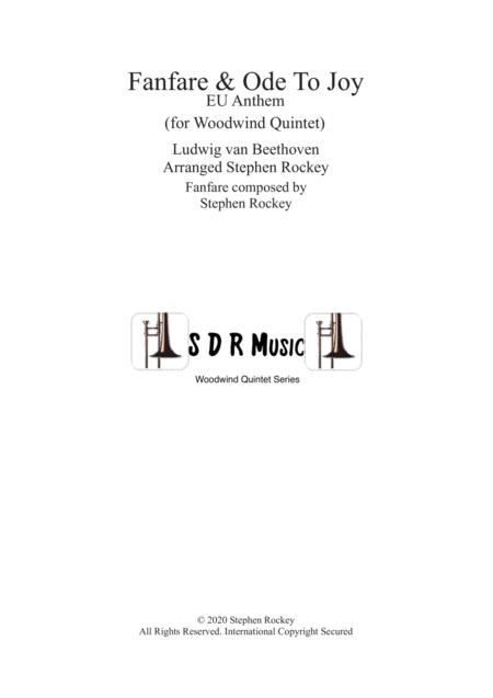 Fanfare And Ode To Joy For Woodwind Quintet Sheet Music