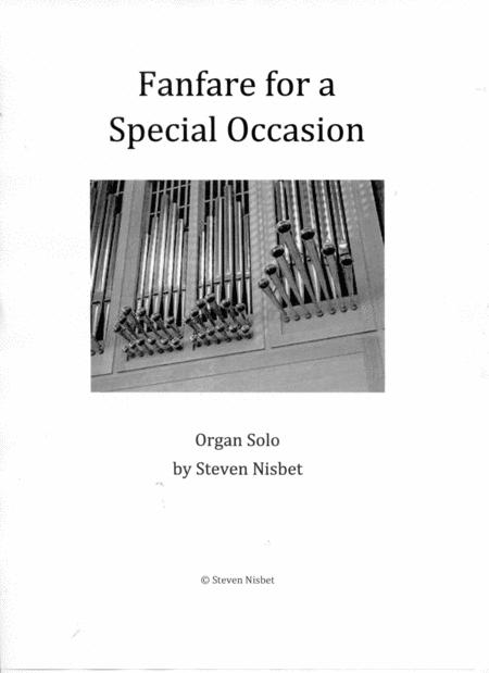 Fanfare For A Special Occasion Organ Solo Sheet Music