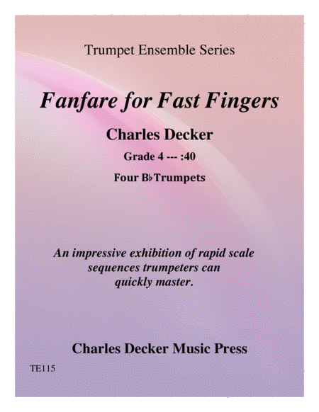 Fanfare For Fast Fingers For Trumpet Ensemble Sheet Music