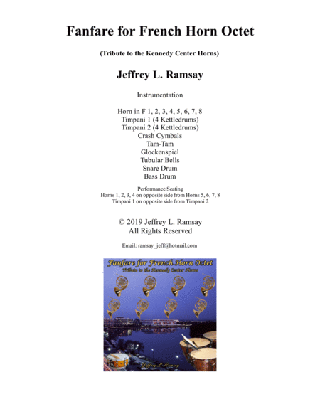 Free Sheet Music Fanfare For French Horn Octet