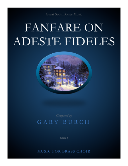 Free Sheet Music Fanfare On Adeste Fideles