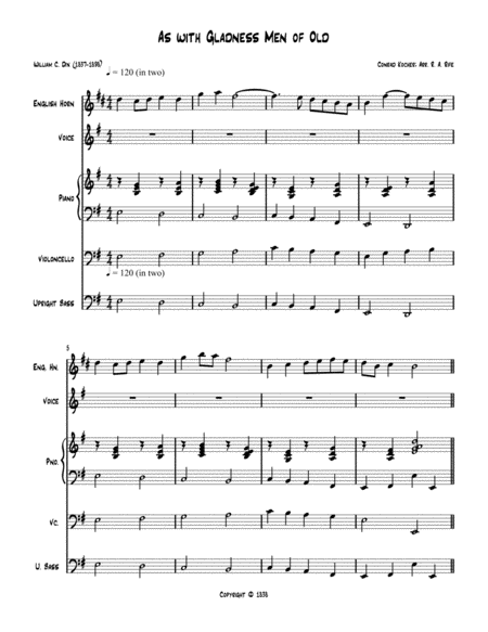 Free Sheet Music Fanfare On Blessed Assurance